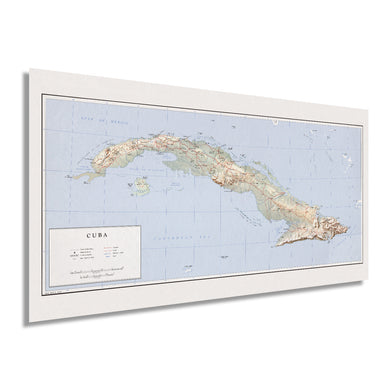 Digitally Restored and Enhanced 1960 Vintage Cuba Map - Vintage Map of Cuba - History Map of Cuba Poster Print - Old Mapa de Cuba Wall Art