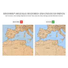 Cargar imagen en el visor de la galería, Digitally Restored and Enhanced 1998 Mediterranean Basin Map - Map of the Mediterranean Region - Mediterranean Sea Map - Mediterranean Map Poster Print
