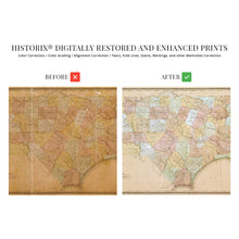 Load image into Gallery viewer, Digitally Restored and Enhanced 1833 North Carolina State Map - North Carolina Vintage Map Constructed from Actual Surveys - NC Wall Art - North Carolina Map Wall Decor - North Carolina Poster
