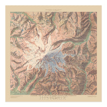 Load image into Gallery viewer, Digitally Restored and Enhanced 1914 Mount Rainier National Park Map Print - Old Panoramic View of Mt Rainier National Park Map of Washington State Poster
