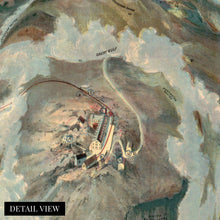 Cargar imagen en el visor de la galería, Digitally Restored and Enhanced 1908 Mount Washington Map Canvas - Canvas Wrap Vintage Map of Mt Washington New Hampshire Wall Art - Bird&#39;s Eye View From Summit of Mount Washington New Hampshire Map
