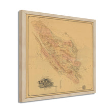Load image into Gallery viewer, Digitally Restored and Enhanced 1892 Map of Marin County - Framed Vintage Marin County Poster - Old Marin California Map Poster
