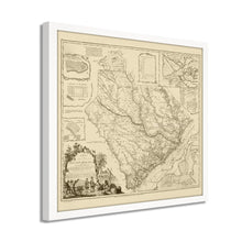 Cargar imagen en el visor de la galería, Digitally Restored and Enhanced 1773 South Carolina Map - Framed Vintage South Carolina State Map - Old Wall Map of South Carolina Poster - Province of South Carolina Wall Art
