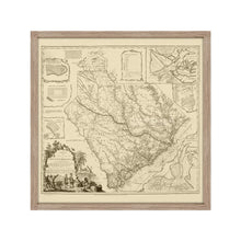Load image into Gallery viewer, Digitally Restored and Enhanced 1773 South Carolina Map - Framed Vintage South Carolina State Map - Old Wall Map of South Carolina Poster - Province of South Carolina Wall Art

