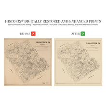 Load image into Gallery viewer, Digitally Restored and Enhanced 1879 Comanche County Texas Map - Vintage Comanche Texas Map Wall Art - Old Comanche County Map of Texas Poster
