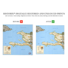 Load image into Gallery viewer, Digitally Restored and Enhanced 1994 Haiti Map Print - Republic of Haiti Wall Art - History Map of Haiti Poster - Old Port-Au-Prince Map of Haiti
