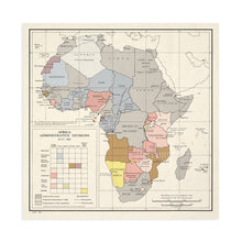 Load image into Gallery viewer, Digitally Restored and Enhanced 1960 Vintage Africa Map - Vintage Map of Africa Administrative Divisions - History Map of Africa Poster - Old Africa Wall Art
