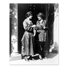Load image into Gallery viewer, Digitally Restored and Enhanced HISTORIX Vintage 1910 Mrs. Emmeline Pethick-Lawrence &amp; Alice Paul Photo Print - British Suffrage Leader &amp; National Woman&#39;s Party President Portrait
