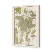 Load image into Gallery viewer, Digitally Restored and Enhanced 1909 Los Angeles Canvas - Canvas Wrap Vintage Map of Los Angeles California - Old Los Angeles Street Map - Historic City &amp; Suburban Street Map of Los Angeles Wall Art Poster
