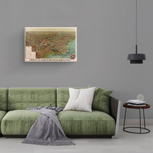 Load image into Gallery viewer, Digitally Restored and Enhanced 1902 Chicago Map Canvas Art - Canvas Wrap Vintage Chicago Map Wall Art - Historic Chicago Map Poster - Old Terminals of Chicago &amp; North-Western Railway Map

