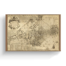Load image into Gallery viewer, Digitally Restored and Enhanced 1769 Boston Canvas Art - Canvas Wrap Vintage Map of Boston Wall Art - Old Boston Massachusetts Map - New Plan of The Great Town of Boston in New England in America
