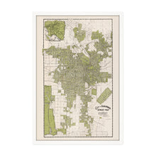 Cargar imagen en el visor de la galería, Digitally Restored and Enhanced 1909 Map of Los Angeles California - Framed Vintage Los Angeles Wall Art - Old Los Angeles Street Map - CIty &amp; Suburban Street Map of Los Angeles CA
