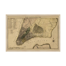 Load image into Gallery viewer, Digitally Restored and Enhanced 1789 New York City Poster Map - Framed Vintage New York Map - Old New York City Wall Art - Restored Plan of New York City Map - Historic NYC Map
