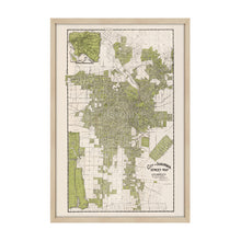 Load image into Gallery viewer, Digitally Restored and Enhanced 1909 Map of Los Angeles California - Framed Vintage Los Angeles Wall Art - Old Los Angeles Street Map - CIty &amp; Suburban Street Map of Los Angeles CA
