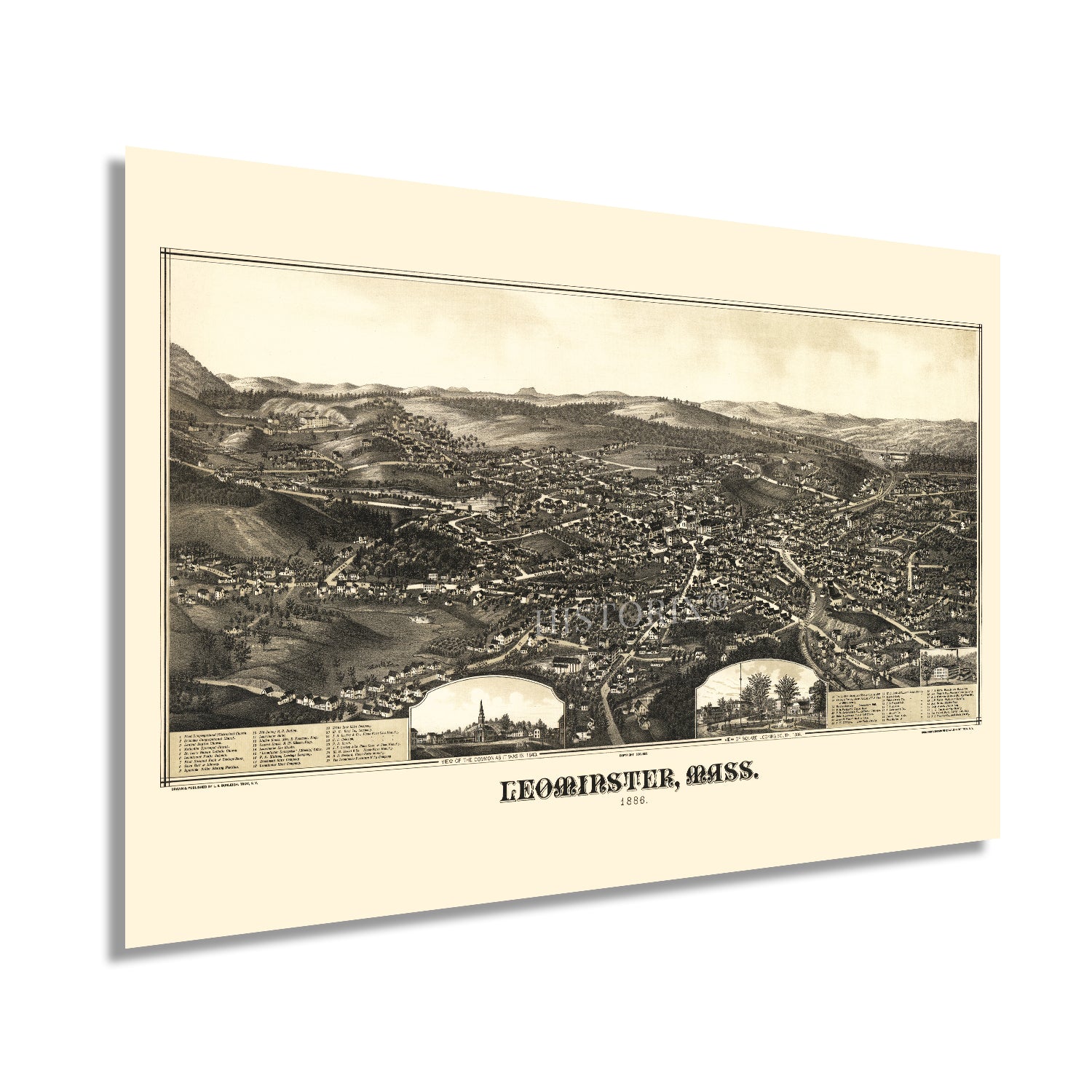 Massachusetts Laminated Wall Map - 60x38 Inch Large Detailed State Map