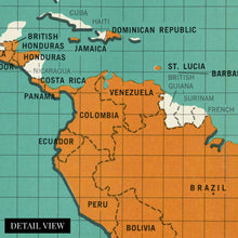Cargar imagen en el visor de la galería, Digitally Restored and Enhanced 1966 Map of Peace Corps Around the World - Vintage Map of Peace Corps Wall Art - Vintage Peace Corps Poster - Vintage World Map
