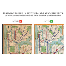 Load image into Gallery viewer, Digitally Restored and Enhanced 1954 New York City Subway Map Poster - Vintage Map Wall Art - New York Subway Map Art - NYC Subway Poster - NYC Subway Map Art - New York City Map Poster
