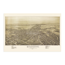 Cargar imagen en el visor de la galería, Digitally Restored and Enhanced 1864 Chambersburg Pennsylvania Map - Old Chambersburg PA Map Poster - History Map of Chambersburg Pennsylvania Wall Art
