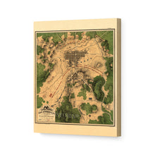Load image into Gallery viewer, Digitally Restored and Enhanced 1863 Gettysburg Map Canvas Art - Canvas Wrap Vintage Gettysburg Battlefield Map - Old Gettysburg Poster - History Map of the Battle of Gettysburg Pennsylvania Wall Art Poster
