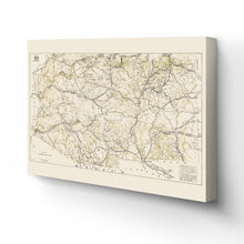 Load image into Gallery viewer, Digitally Restored and Enhanced 1919 Arizona New Mexico Map Canvas - Canvas Wrap Vintage Arizona Map -  History Map of New Mexico and Arizona Wall Art
