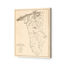 Load image into Gallery viewer, Digitally Restored and Enhanced1825 Map of Greenville SC Canvas Art - Canvas Wrap Vintage Greenville County South Carolina Map Wall Art - History Map of Greenville District South Carolina Poster
