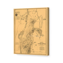 Load image into Gallery viewer, Digitally Restored and Enhanced 1863 Gettysburg Map Canvas - Canvas Wrap Vintage Pennsylvania Map - Historic Map of Pennsylvania Poster - Old Gettysburg Battlefield Map of Pennsylvania Wall Art
