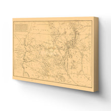 Load image into Gallery viewer, Digitally Restored and Enhanced 1867 New Mexico Map Canvas - Canvas Wrap Vintage New Mexico Map Poster- Old New Mexico Wall Art - Old Territory and Military Department of New Mexico Wall Map
