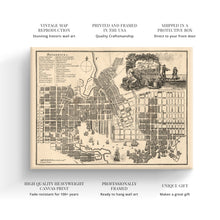 Load image into Gallery viewer, Digitally Restored and Enhanced 1804 Baltimore Map Canvas Art - Canvas Wrap Vintage Baltimore City Wall Art - History Map of Baltimore Maryland Poster
