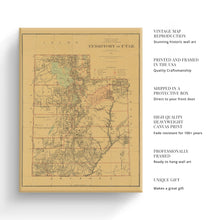 Load image into Gallery viewer, Digitally Restored and Enhanced 1879 Utah Map Canvas Art - Canvas Wrap Vintage Map of Utah Poster - Old Utah Wall Map - Restored Utah Map Poster - Historic Utah State Map - Territory of Utah Wall Art

