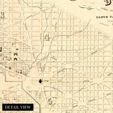 Cargar imagen en el visor de la galería, Digitally Restored and Enhanced 1850 Washington DC Map Art - Canvas Wrap Vintage Washington DC Map - Old Wall Map of Washington DC - Restored City Of Washington DC Map Print Wall Art Poster
