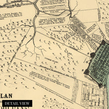 Cargar imagen en el visor de la galería, Digitally Restored and Enhanced 1875 New Orleans Map Canvas Art - Canvas Wrap Vintage Map of New Orleans Wall Art - Old Map Of New Orleans Poster -  Plan of the City of New Orleans Wall Map
