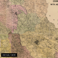 Cargar imagen en el visor de la galería, Digitally Restored and Enhanced 1900 Sonoma California Map Canvas - Canvas Wrap Vintage Sonoma CA Map Poster - Old Sonoma County California Wall Map 
