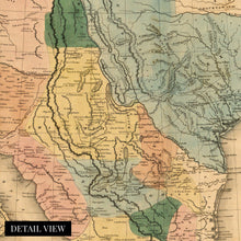 Cargar imagen en el visor de la galería, Digitally Restored and Enhanced 1846 Mexico Map Canvas - Canvas Wrap Vintage Mexico Wall Art - History Map of Mexico Poster - Old Map of Mexico States - Historic United States of Mexico Map Poster
