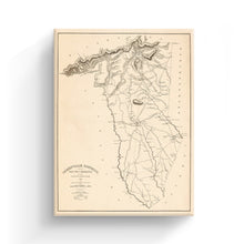 Load image into Gallery viewer, Digitally Restored and Enhanced1825 Map of Greenville SC Canvas Art - Canvas Wrap Vintage Greenville County South Carolina Map Wall Art - History Map of Greenville District South Carolina Poster
