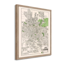 Load image into Gallery viewer, Digitally Restored and Enhanced 1924 Bexar County Map Print - Framed Vintage San Antonio Map Poster - Restored San Antonio Wall Art - Historic Bexar County Map of San Antonio TX
