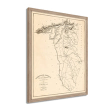Load image into Gallery viewer, Digitally Restored and Enhanced 1825 Greenville County South Carolina Map - Framed Vintage Map of Greenville SC - History Map of Greenville District South Carolina Wall Art Poster
