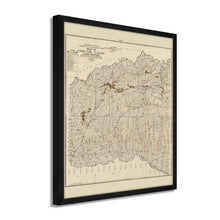 Load image into Gallery viewer, Digitally Restored and Enhanced 1900 Choctaw Nation of Oklahoma Map - Framed Vintage Oklahoma Map Poster - Historic Oklahoma Wall Art - Map of Choctaw Nation Indian Territory Oklahoma
