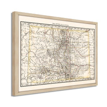 Cargar imagen en el visor de la galería, Digitally Restored and Enhanced 1879 Map of Colorado Poster - Framed Vintage Colorado Map Poster - History Map of Colorado Wall Art
