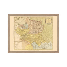 Load image into Gallery viewer, Digitally Restored and Enhanced 1770 Poland Map Poster - Framed Vintage Poland Wall Art - Old Map of Lithuania - History Map of the Kingdom of Poland and the Grand Dutchy of Lithuania
