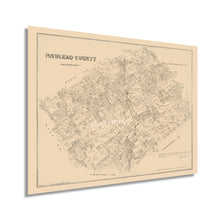 Load image into Gallery viewer, Digitally Restored and Enhanced 1880 Navarro County Texas Map Poster - Map of Navarro County Wall Art - Navarro County Texas Vintage Map History
