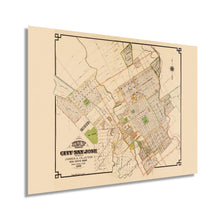 Load image into Gallery viewer, Digitally Restored and Enhanced 1886 San Jose California Map - Vintage San Jose Wall Art - Old San Jose Map - Historic City of San Jose Poster - Restored Map of San Jose CA Showing Drainage Roads Blocks
