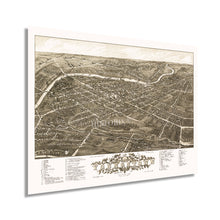 Load image into Gallery viewer, Digitally Restored and Enhanced 1882 Youngstown Ohio Map - Old Map of Youngstown OH Poster - History Map Youngstown City Mahoning County Ohio Wall Art
