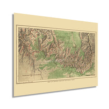 Cargar imagen en el visor de la galería, Digitally Restored and Enhanced 1926 Grand Canyon National Park Map - Vintage Grand Canyon Poster - History Map of the Grand Canyon Wall Art Print
