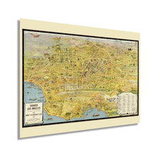 Cargar imagen en el visor de la galería, 1932 Mapa de Los Ángeles California - Mapa antiguo de Los Ángeles - Mapa histórico de la ciudad de Los Ángeles - Gran Los Ángeles California Mapa Arte de la pared Póster 
