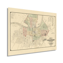 Load image into Gallery viewer, Digitally Restored and Enhanced 1877 Nashville Tennessee Map - Vintage Nashville Wall Art - History Map of Nashville TN Poster - Old Nashville City Map and Vicinity - Historic Map of Nashville Tennessee
