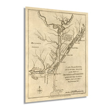Cargar imagen en el visor de la galería, Digitally Restored and Enhanced 1781 Cape Fear River Region Map - Vintage Map of Wilmington and Brunswick County North Carolina - New Hanover NC Vintage Map Wall Art - American Revolution Map
