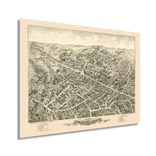Load image into Gallery viewer, Digitally Restored and Enhanced 1877 Peabody Massachusetts Map - Old Peabody City Essex County Massachusetts Wall Art - View of Peabody MA Map History
