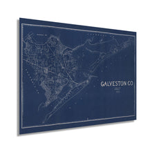 Load image into Gallery viewer, Digitally Restored and Enhanced 1891 Galveston County Texas Map Poster - Vintage Map of Galveston - Galveston County Wall Art Blueprint Showing Land Ownership Real Property - Galveston Texas Map

