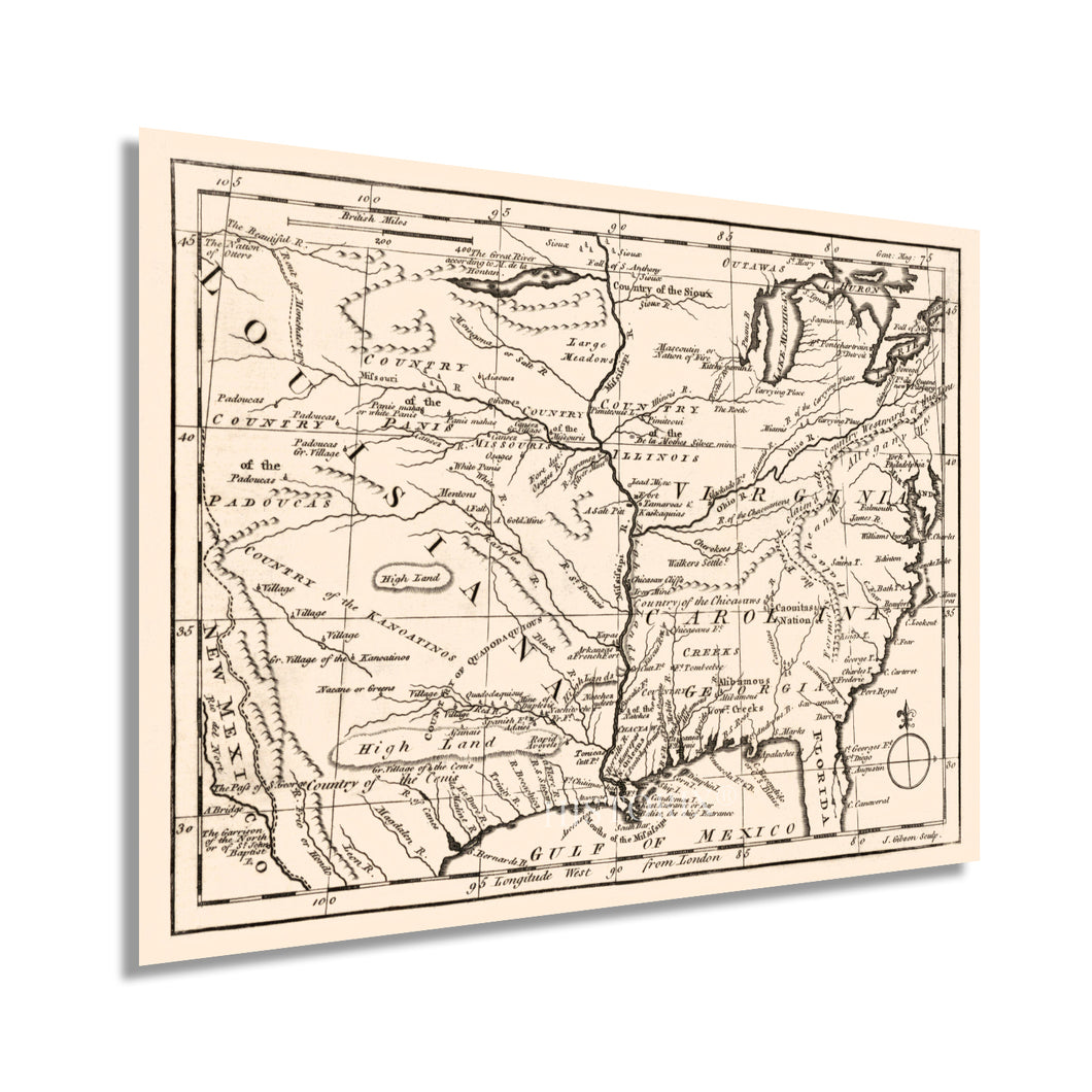 Digitally Restored and Enhanced 1763 Colonial America Map - Vintage Map of Colonial America Wall Art - Old Colonial America Map Poster - Historic Colonial American Map