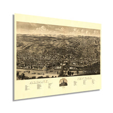 Cargar imagen en el visor de la galería, Digitally Restored and Enhanced 1879 Albany NY Map - Vintage Albany New York Wall Art - Old Albany New York Map - Bird&#39;s Eye View Map of Albany NY Poster - Historic Albany Map of New York
